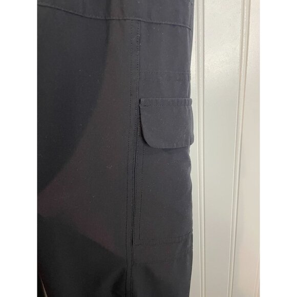 Athleta Black Stretch Cargo Pants Size 14P With Zipper Pockets - Picture 15 of 15